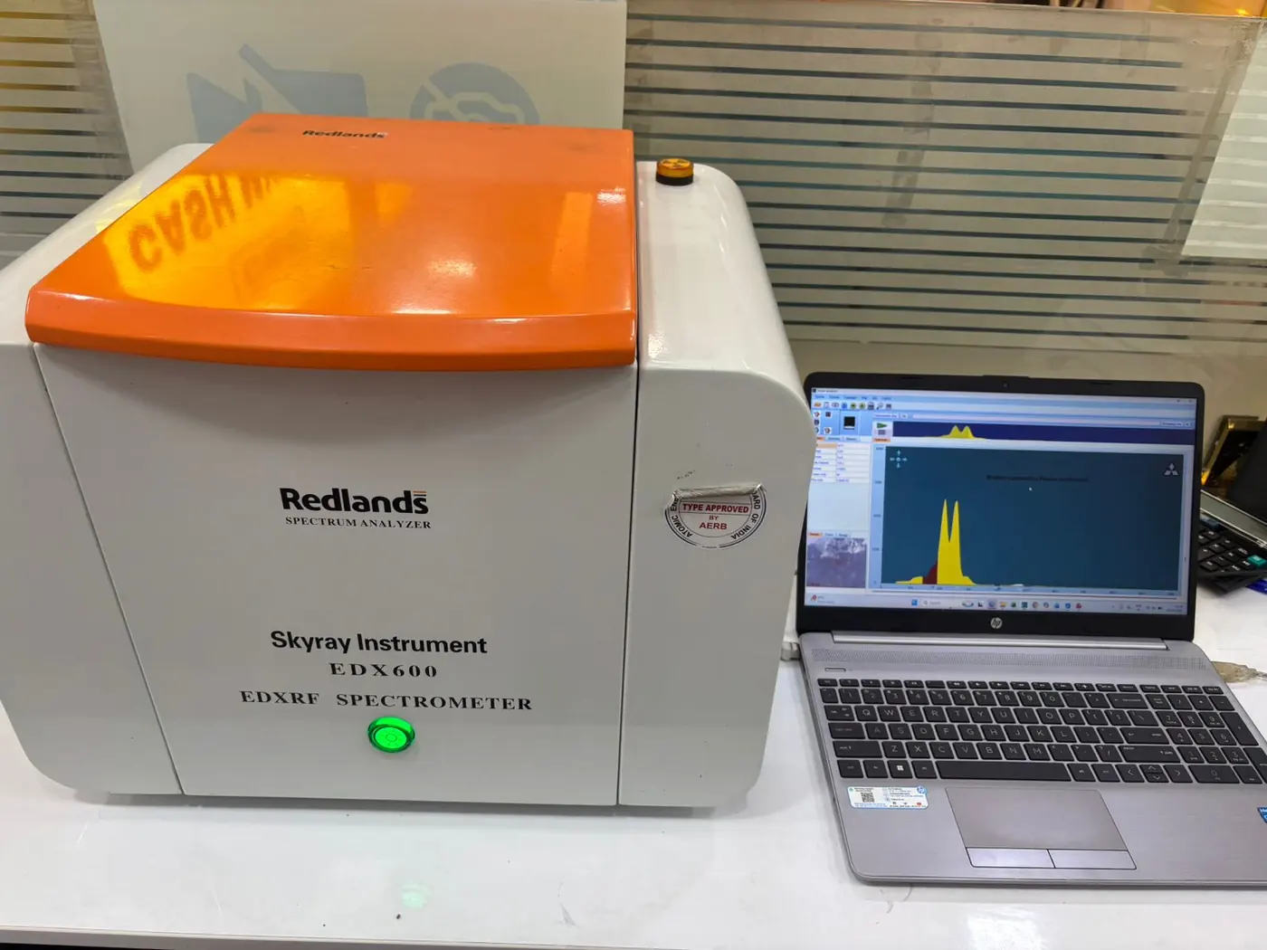 XRF spectrometer scientific gold purity testing